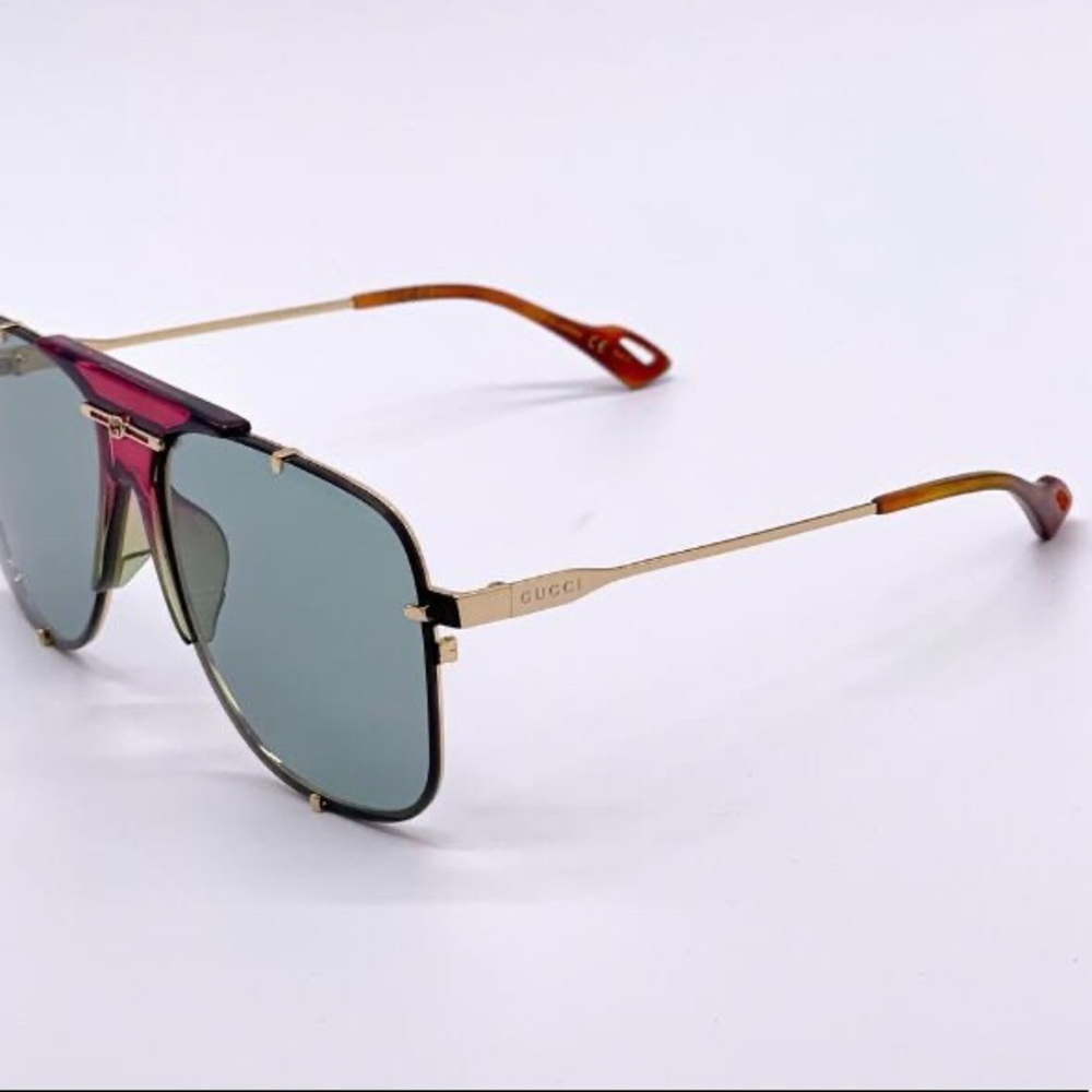 GUCCI Aviator-Style Metal Sunglasses - Picture 7 of 12